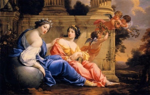 The Muses Urania and Kalliope